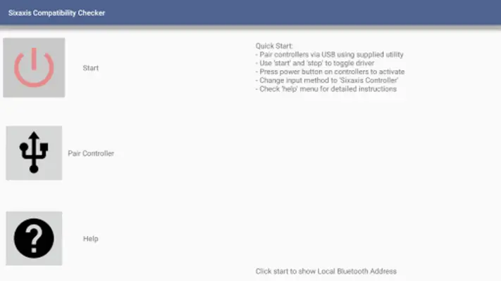 Sixaxis Compatibility Checker android App screenshot 1