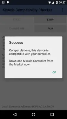 Sixaxis Compatibility Checker android App screenshot 2